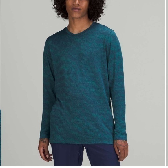 Lululemon Mens Green Long Sleeve Athletic Shirt Top Size XL - Picture 1 of 11